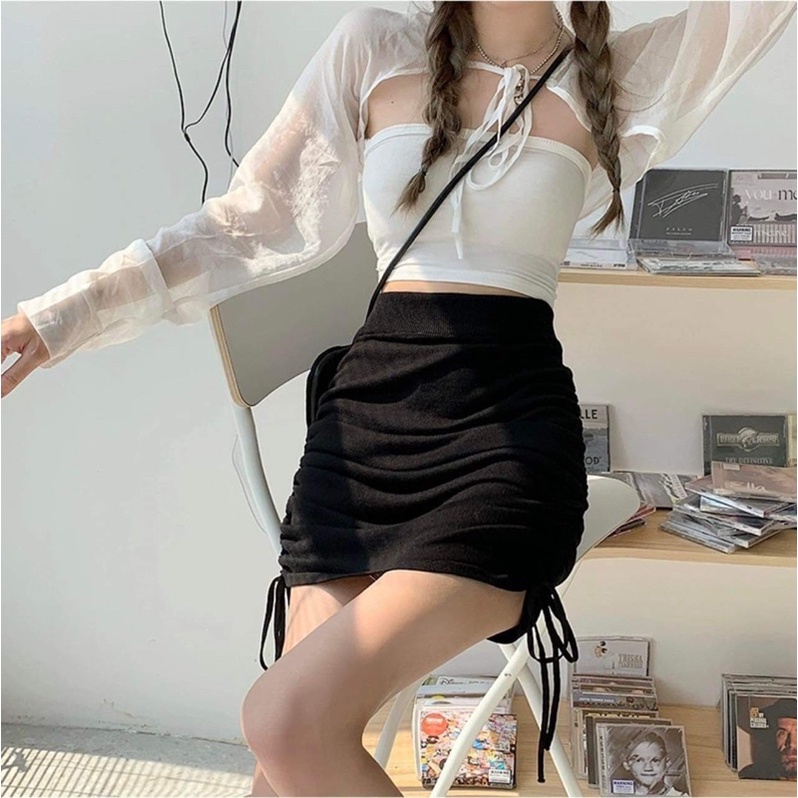 Chân váy rút dây hai bên TC12