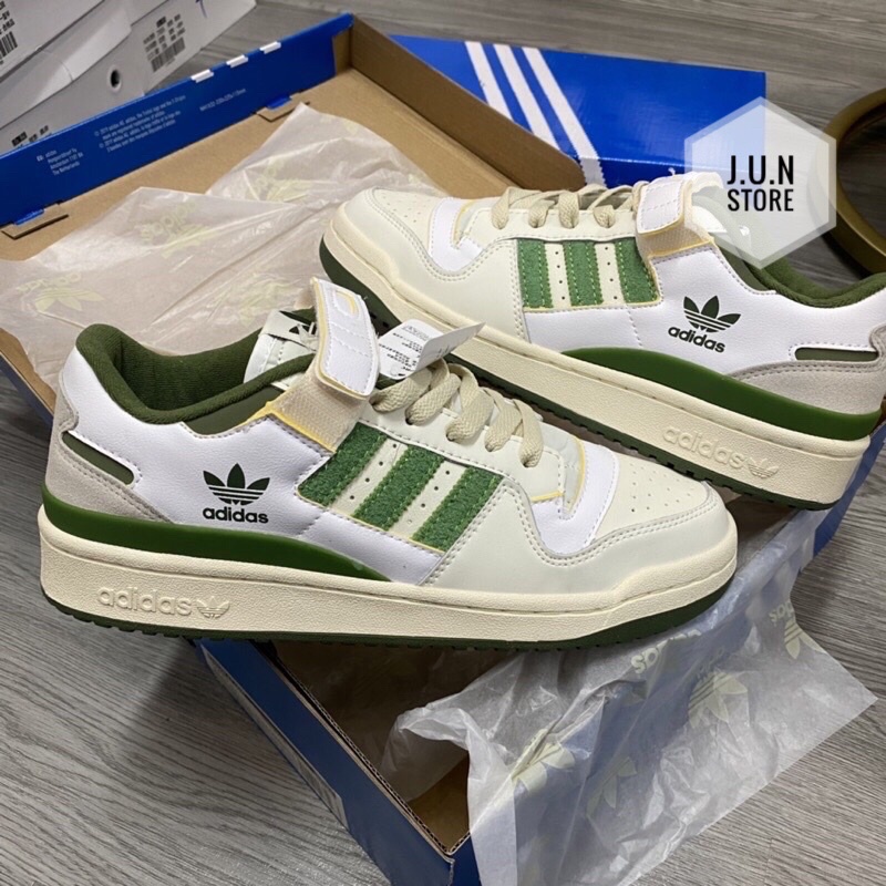 GIÀY ADI.DAS FORUM 84 WHITE CREW GREEN XANH LÁ LAI AU [ FREESHIP + BOX ]
