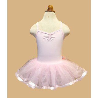 Váy múa Ballet 2 dây hồng | Váy 2 dây đan chéo lưng