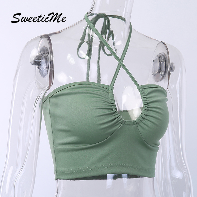 Áo Hai Dây Màu Trơn Thiết Kế Mới Quyến Rũ Thời Trang Dành Cho Nữ | BigBuy360 - bigbuy360.vn