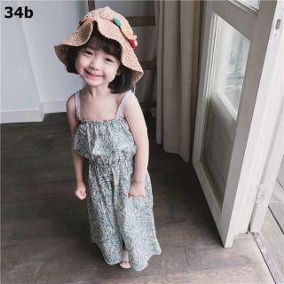 Jumpsuit bé gái diện hè