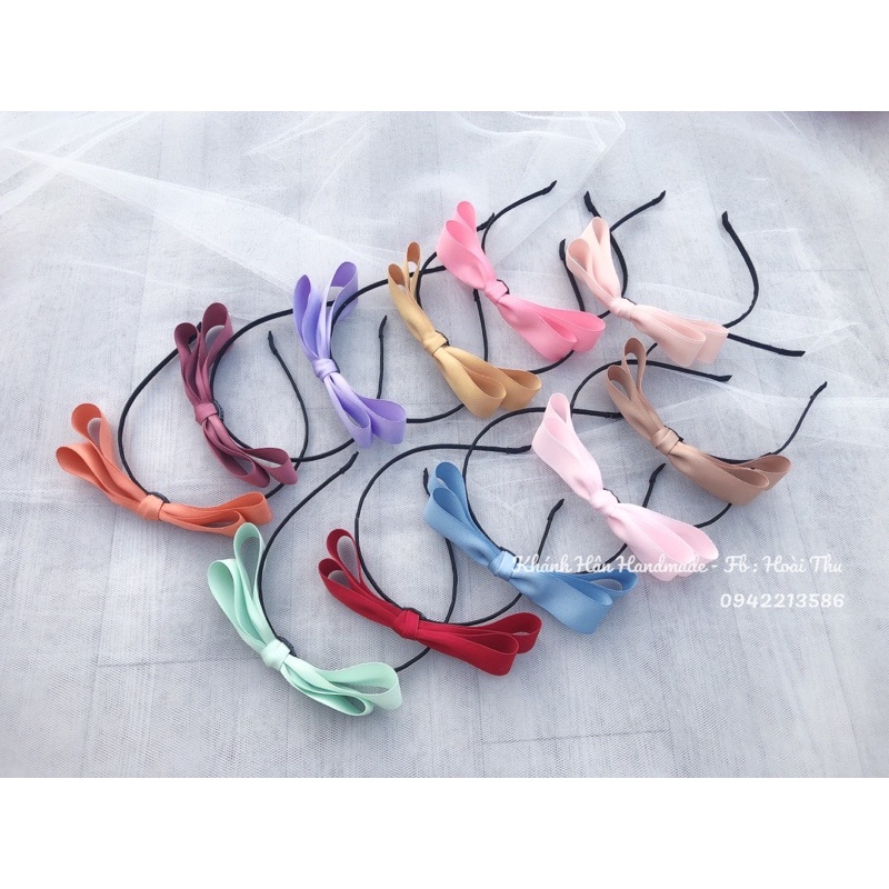 Cài tóc nơ hàn quốc 16cm full 11 màu dành cho bé gái ( ảnh thật KH handmade )