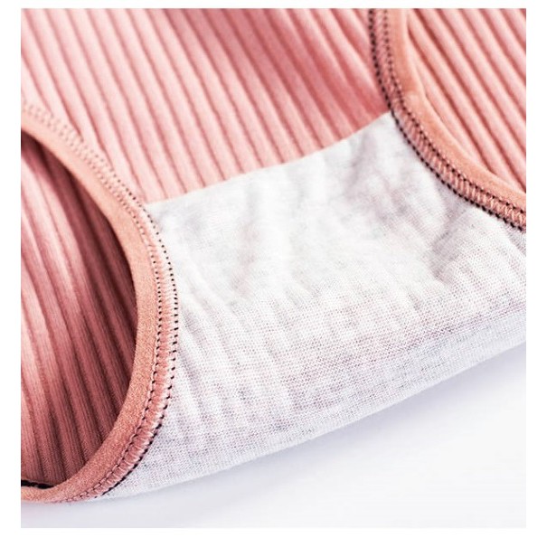 Quần lót nữ Q105 cotton tăm tre đính nơ gân 2 mặt siêu thấm hút mồ hôi - CHILL HOUSE