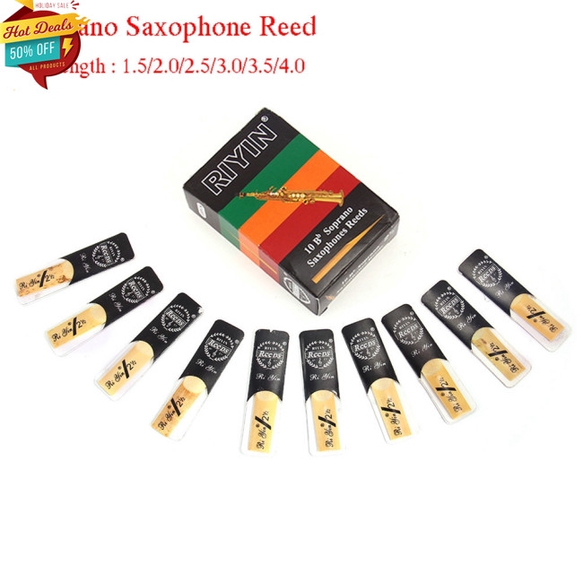 Set 10 Kèn Saxophone 1.5 / 2.0 / 2.5 / 3.0 / 3.5 / 4.0 Cho Soprano Sax Reed