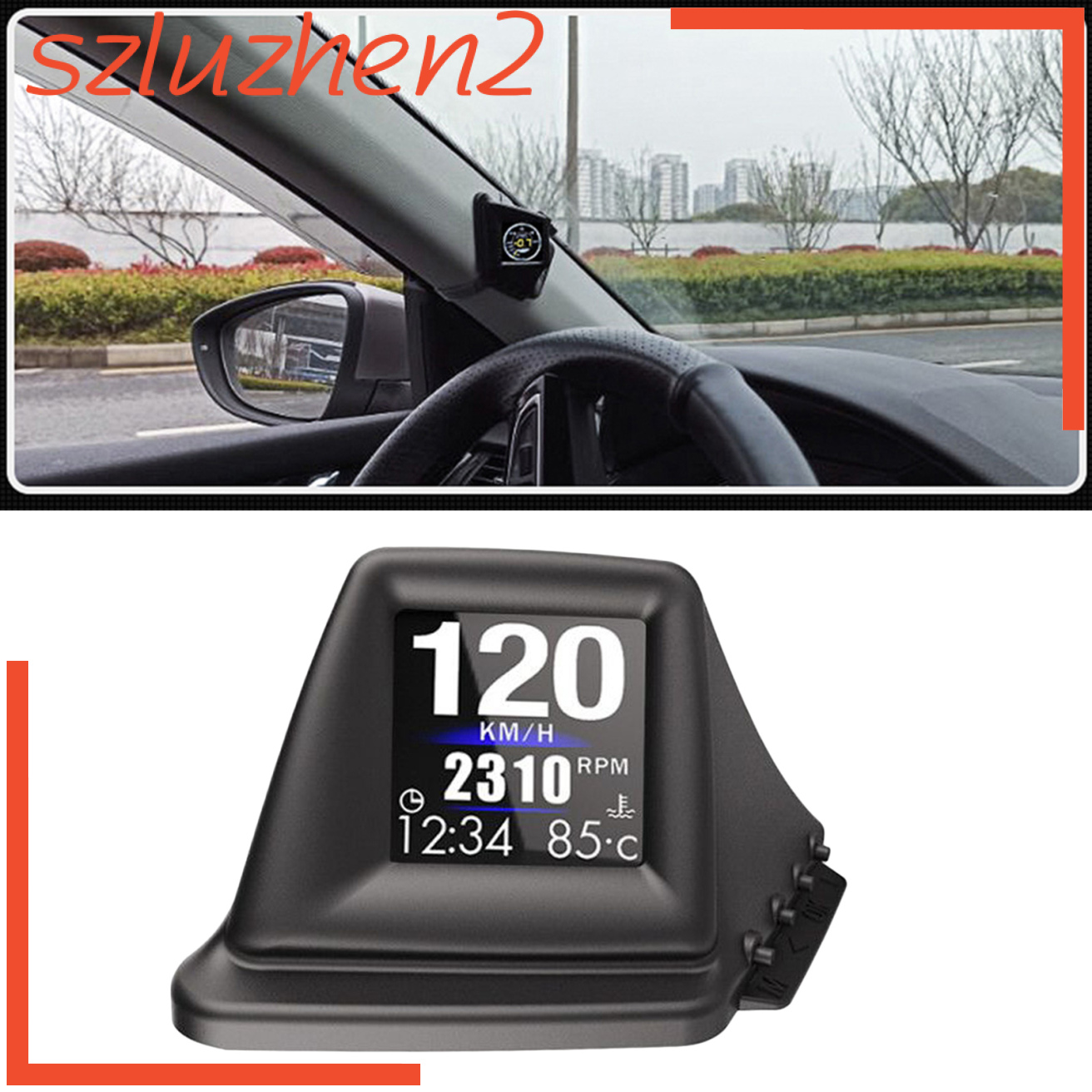 [Adventurer] Car Head Up Display GPS OBD2 OBD Driving Computer Voltmeter LCD Screen