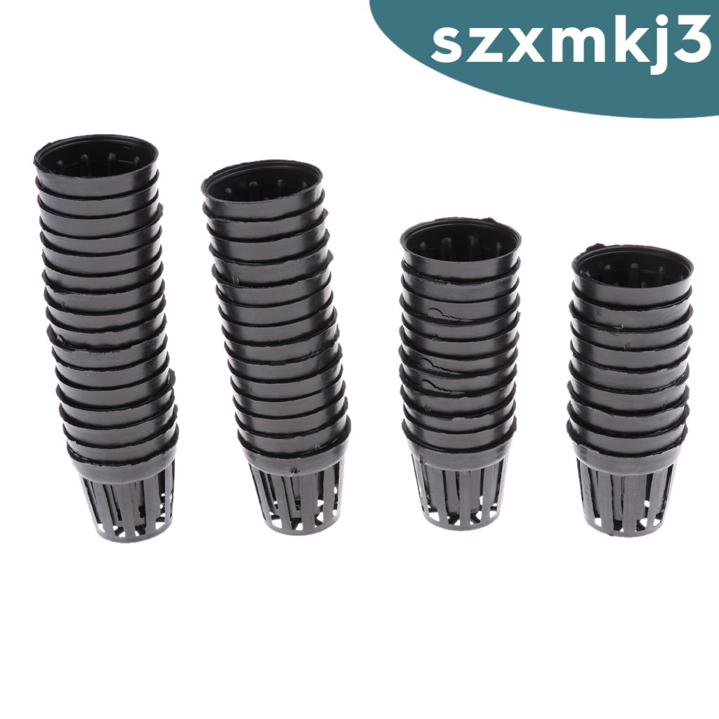 Set 50 Giỏ Nhựa Trồng Cây Thủy Sinh Màu Đen Kích Thước S-Xl