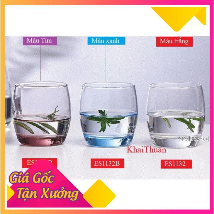 *Hàng Chuẩn*  [Giá Gốc] Bộ Cốc Thủy Tinh Màu Tím Deli ES1132P Dung Tích 290ml