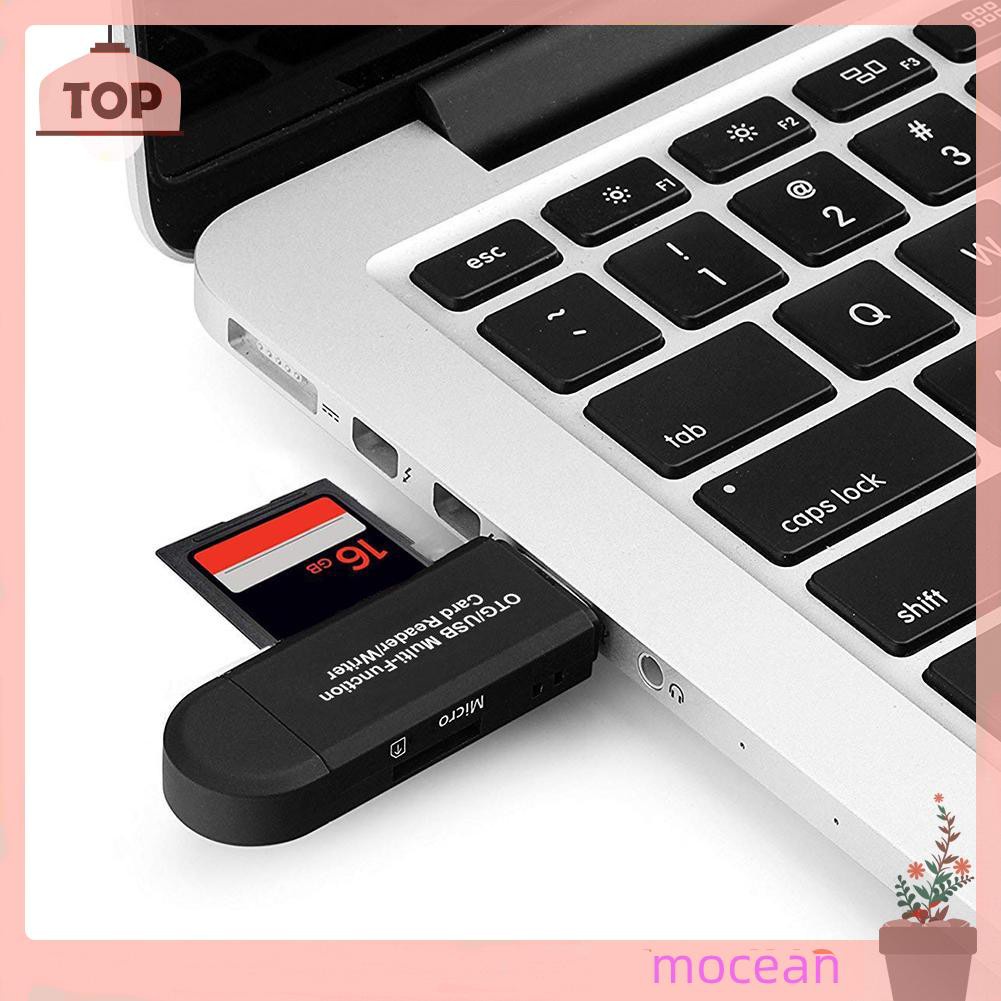 Đầu Đọc Thẻ Nhớ Usb + Usb Otg Usb 2.0 Mocean Cho Pc Android