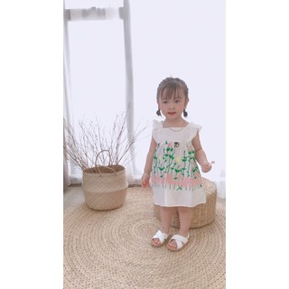 Set chip chân ren thêu cho bé gái( kèm quần chip)