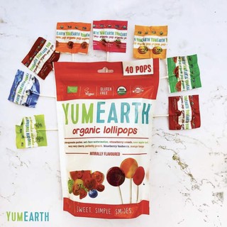 🍭Kẹo mút hữu cơ Yumearth Organic Póp túi 40 cái