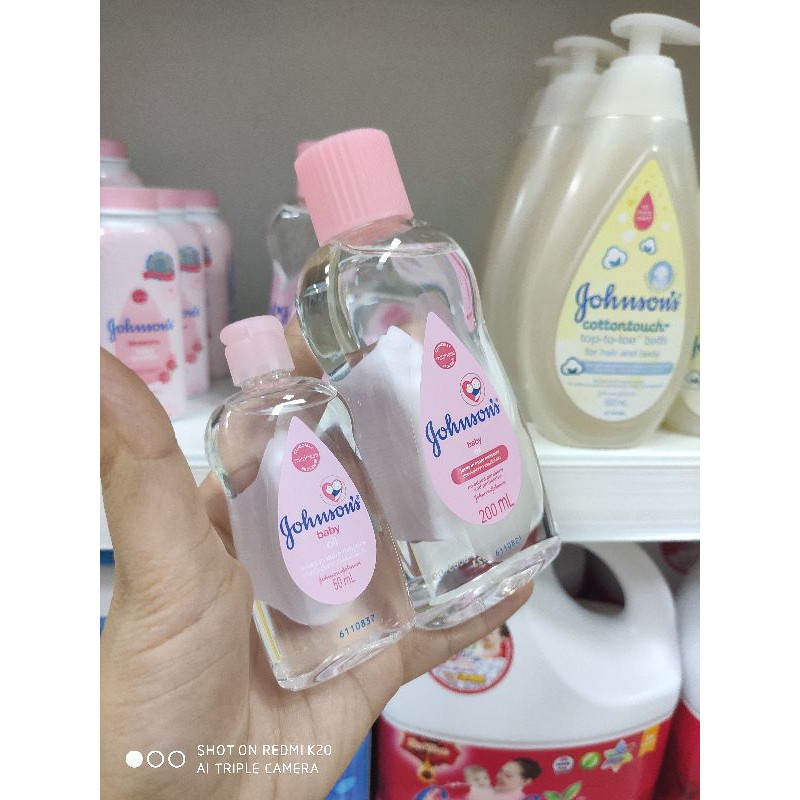 (chính hãng)Dầu matxa dưỡng ẩm Johnson's baby nhập khẩu chính hãng 50ml 200ml