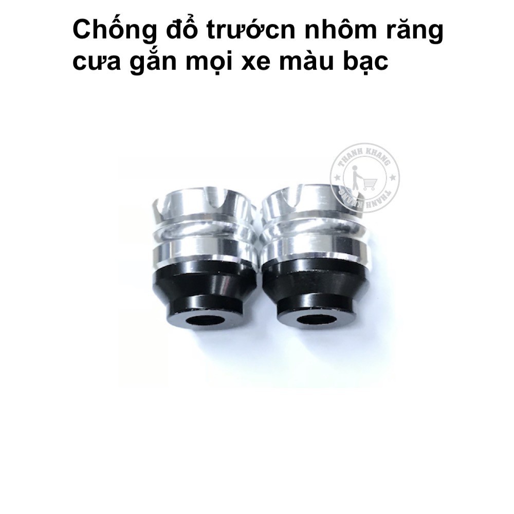 Gù Chống Đổ Trước Khía CNC 2 Tầng Thiết Kế Italia Cho Mọi Loại Xe Máy (1 cặp)