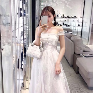 [ORDER] Đầm prom / Đầm sự kiện / Váy ren trắng (có ảnh thật)