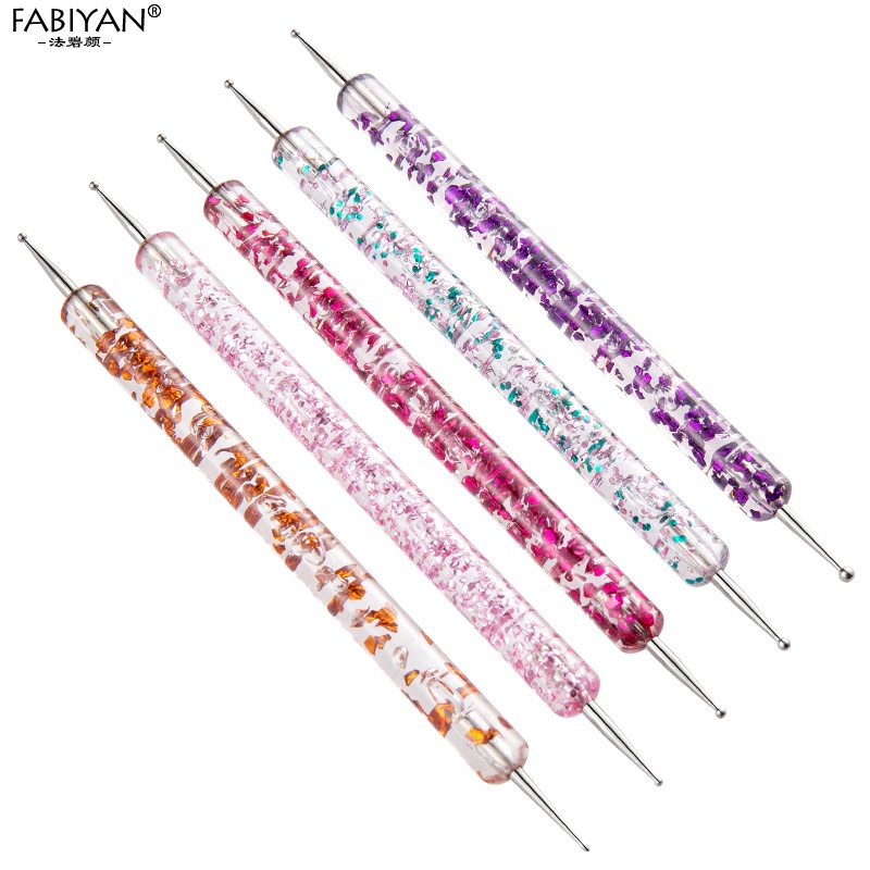Set 5 cọ chấm móng tay FABIYAN hai đầu trang trí móng tay nghệ thuật