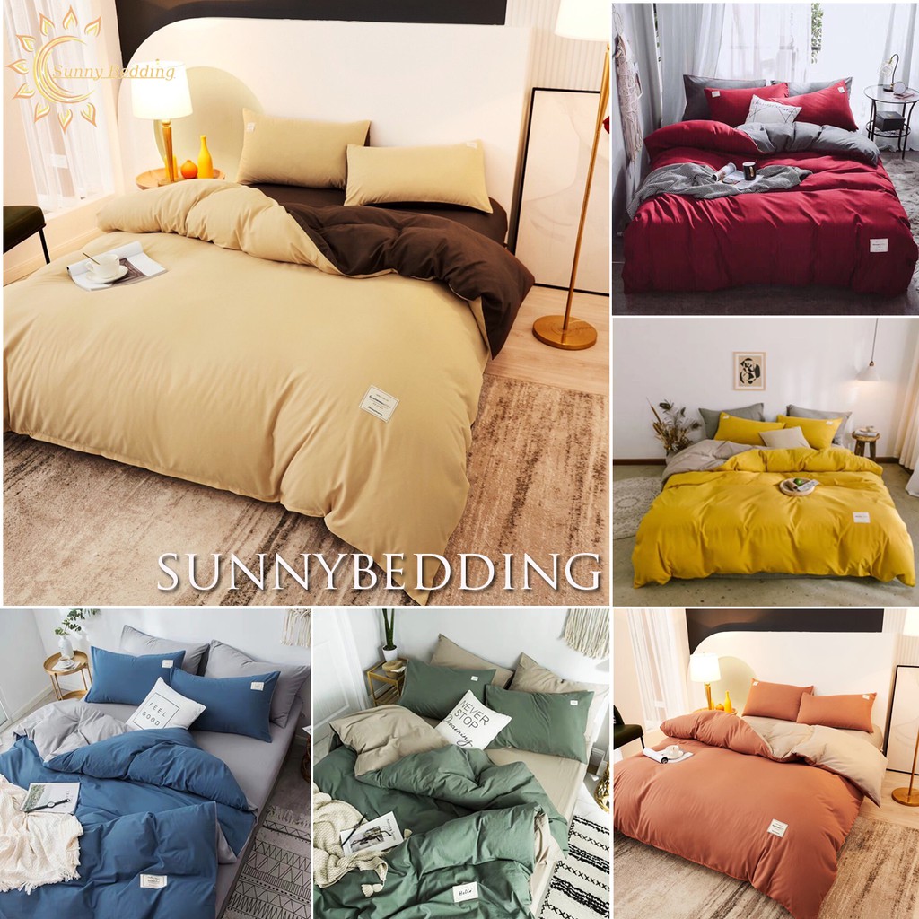 Bộ chăn ga gối ❤️SALE❤️ Cotton TC họa tiết ga ghi chăn ga Hàn Quốc đủ size miễn phí bo chun theo yêu cầu Sunbedding