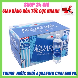nước Suối Aquafina thùng 24 Chai 500 Ml