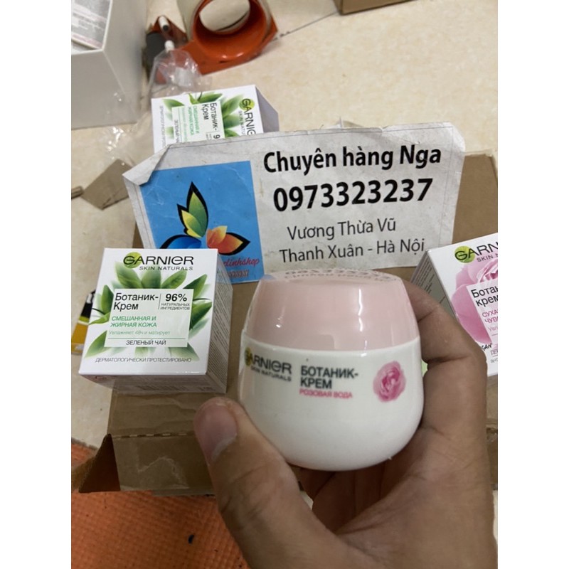 Kem dưỡng da mặt ganier skin naturals rose cho da khô bà nhạy cảm 50ml