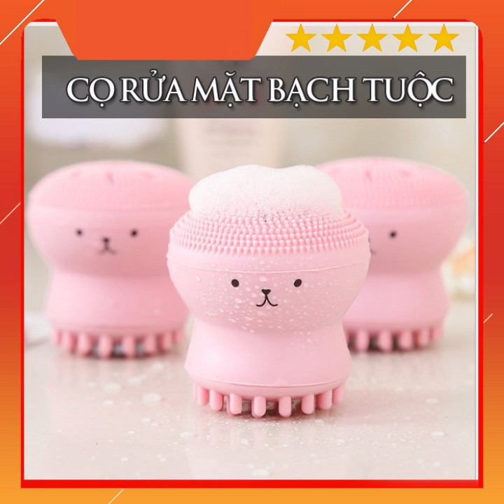 Cọ Rửa Mặt Bạch Tuộc 💕Freeship💕 Cọ Rửa Mặt Cầm Tay Tiện Dụng, Massage Da Mặt | BigBuy360 - bigbuy360.vn