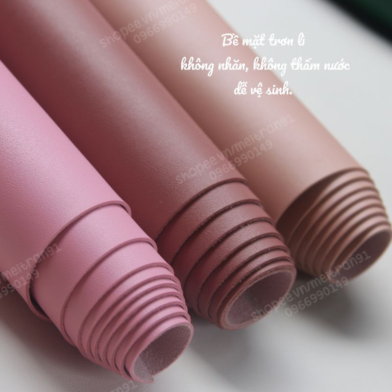 Vải da pu da lộn cao cấp làm túi ví handmade giá rẻ