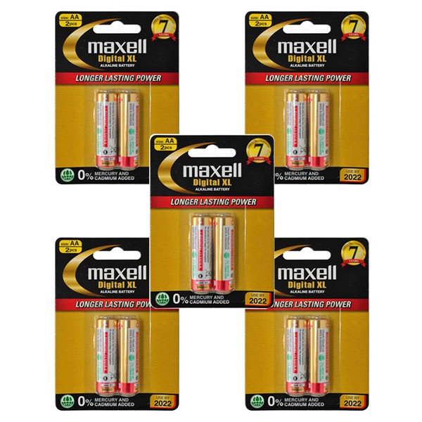 pin aa maxell alkaline 10 viên