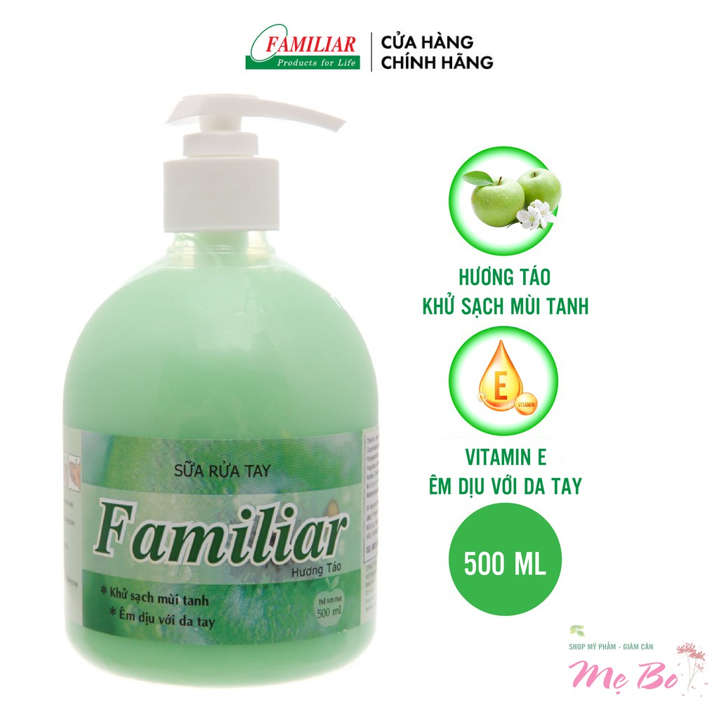 Sữa rửa tay kháng khuẩn khử mùi Familiar 500ml