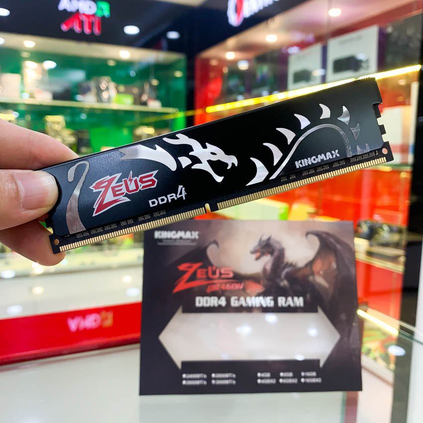 Ram DDR3 Kingmax ZEUS Dragon 4GB/8GB bus 1600Mhz dùng cho PC hàng chính hãng siêu bền bảo hành 36 tháng 1 đổi 1