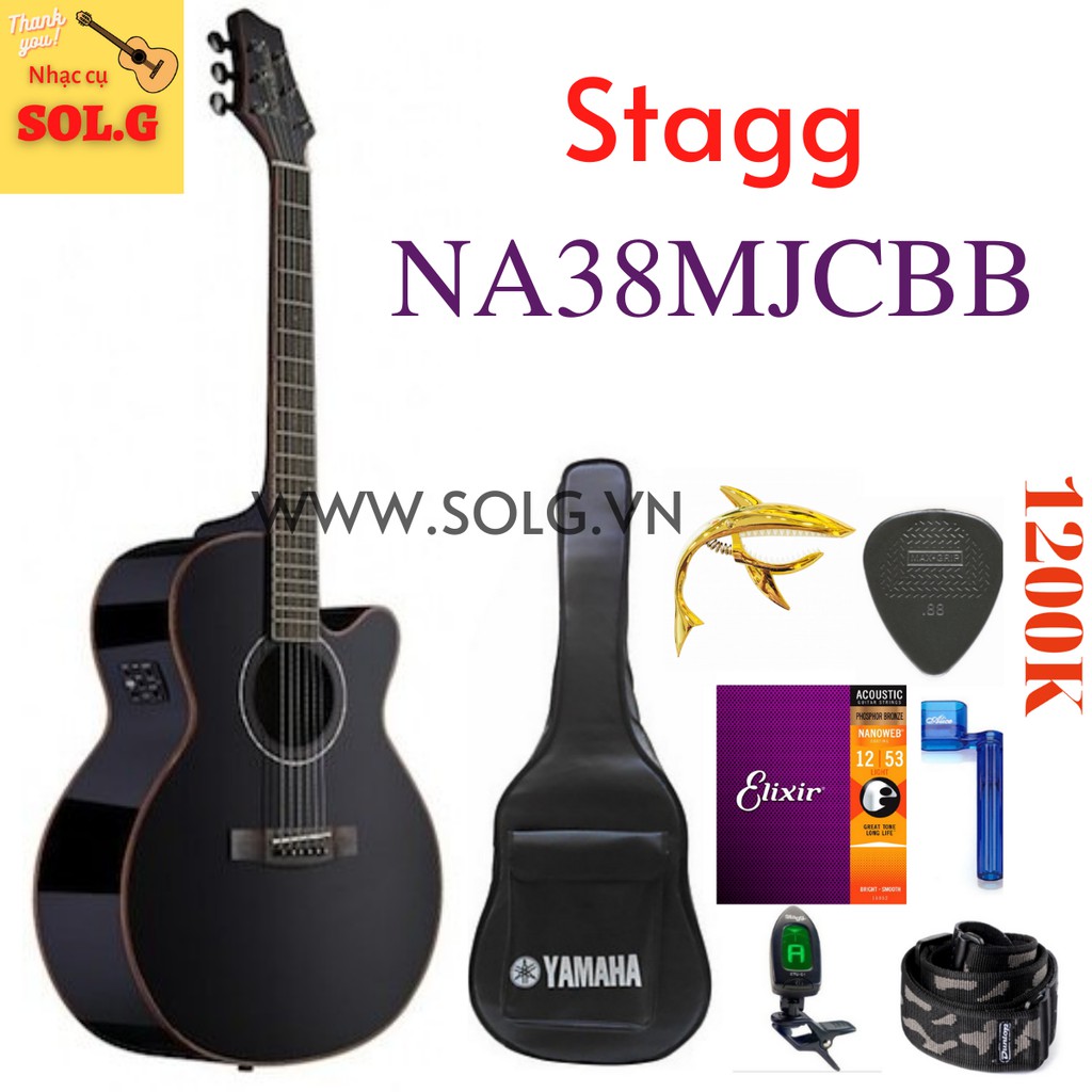 Guitar Acoustic Stagg NA38MJCBB