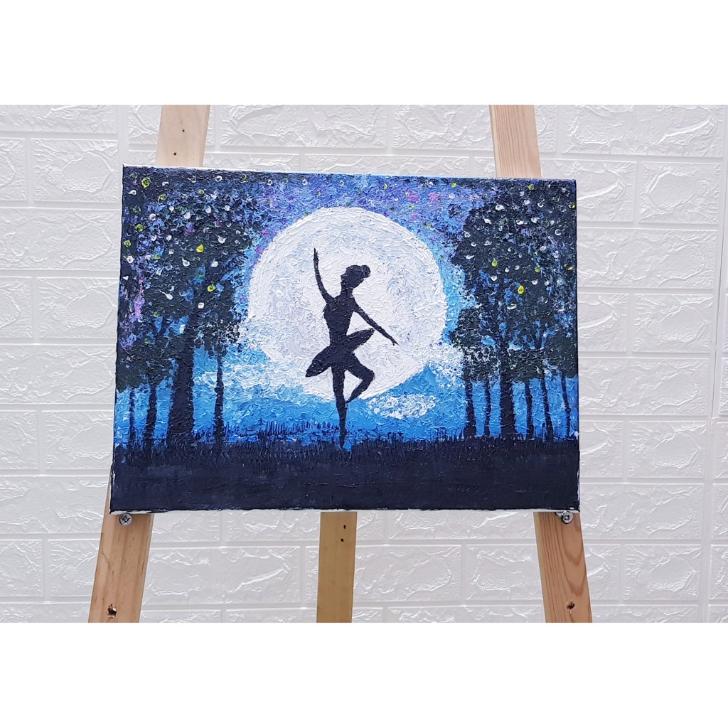 Tranh treo tường tranh vẽ tay acrylic