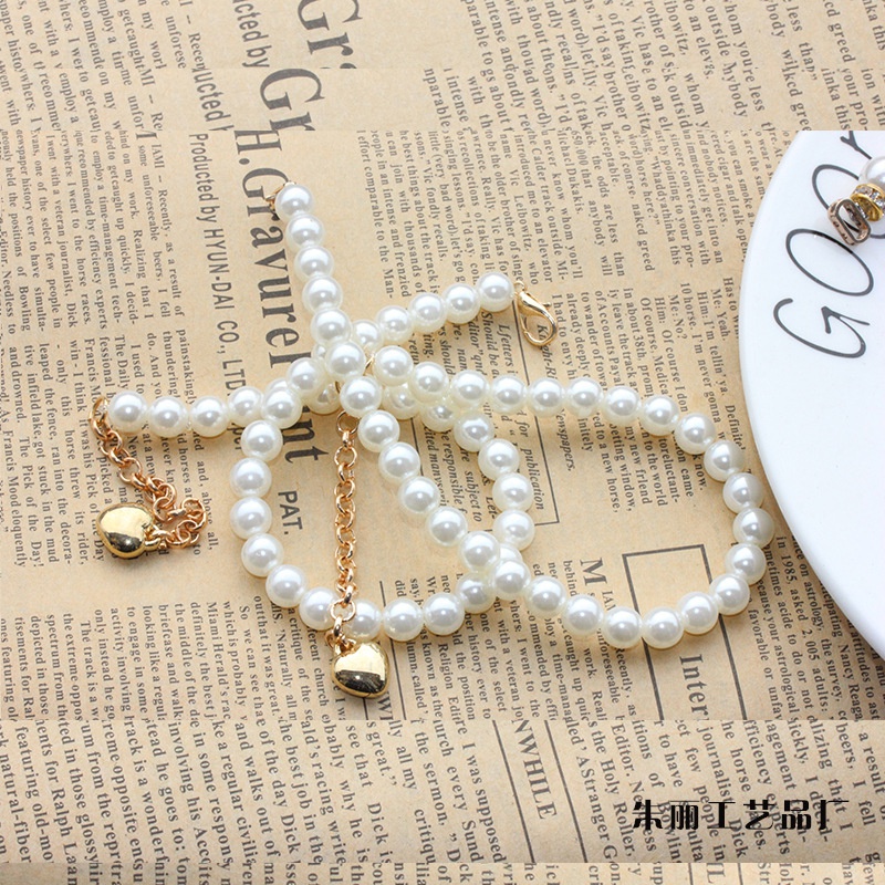 Dây Cột Giày Cao Gót Đính Ngọc Trai Chống Rơi Dành Cho Nữ