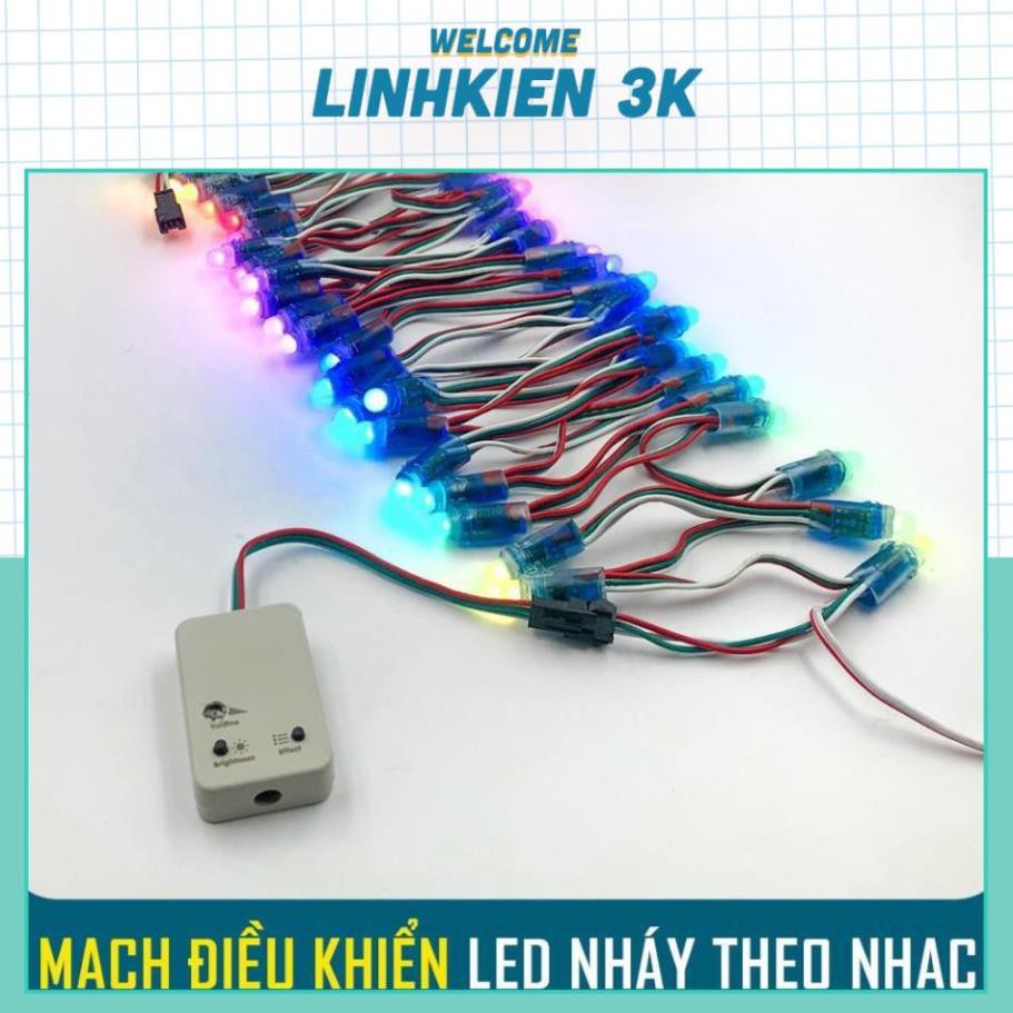 Mạch điều khiển ĐÈN LED nháy theo nhạc 1903 FullColor [ Đã nạp Full hiệu ứng ]