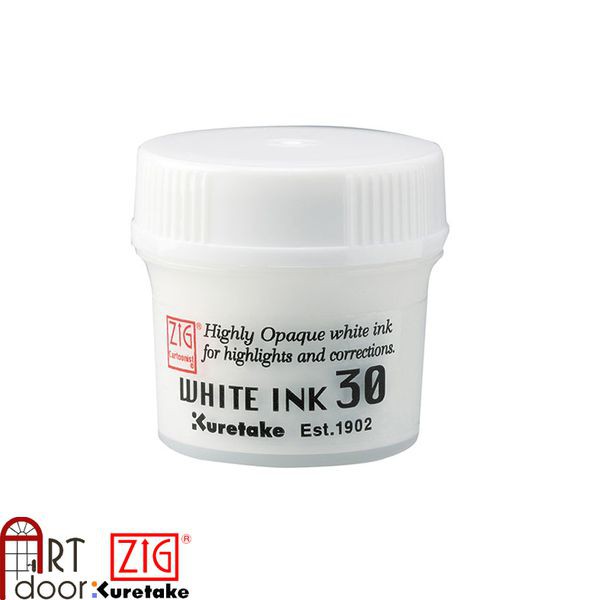 [ARTDOOR] Mực vẽ truyện tranh KURETAKE Zig White Ink (Trắng, 30ml)