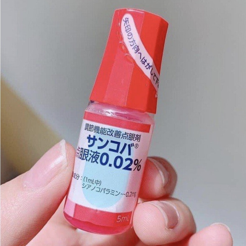 Nước Nhỏ Mắt Sancoba 0.02% 5ml, Hỗ Trợ Người Cận Thị, Điều Tiết Chứng Mỏi Mắt, Rối Loạn Điều Tiết - Hàng Nhật Nội Địa