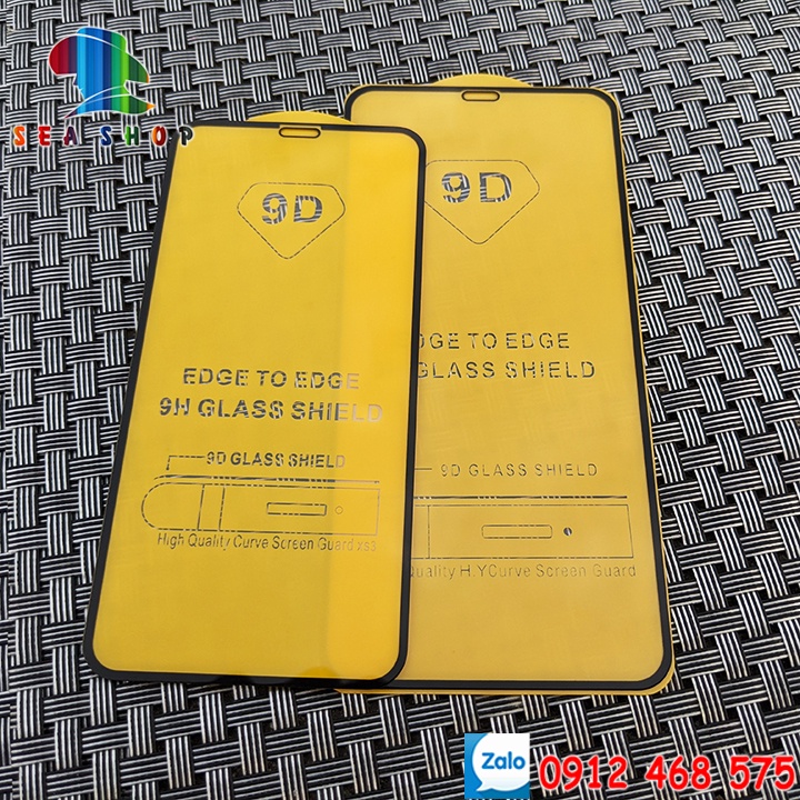 Kính cường lực Full màn hình 9D,21D dành cho iPhone X,XS, XR, XS Max, 11,12 Mini,13 -Cảm ứng mượt mà