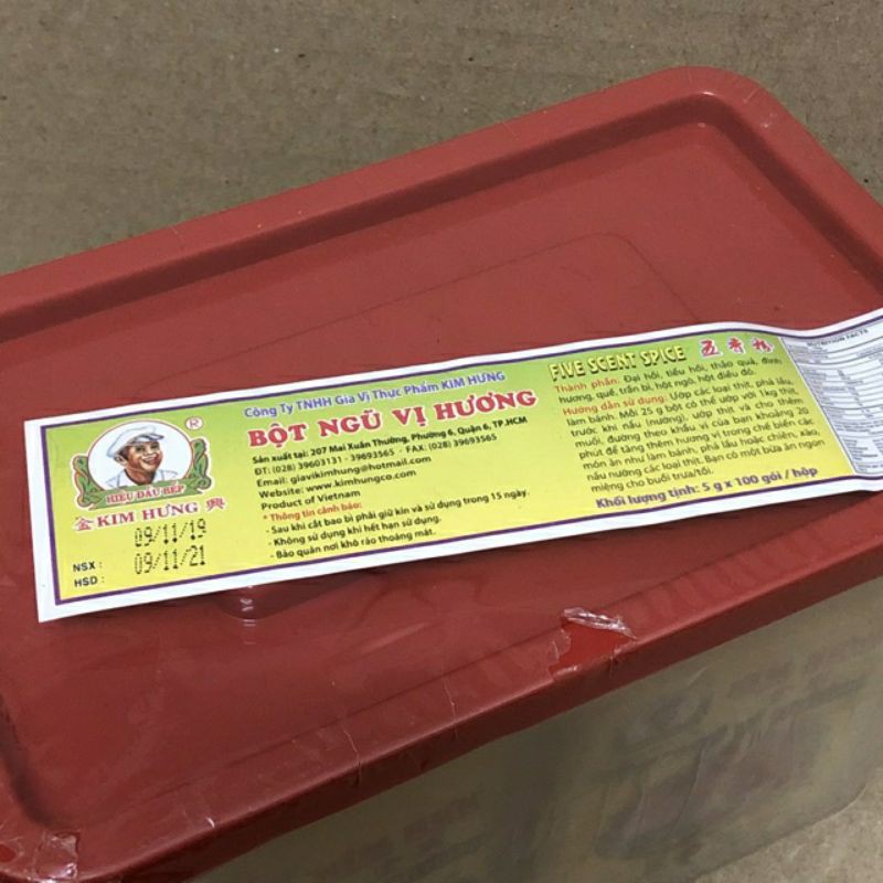 Ngũ Vị Hương Kim Hưng Hộp 100 gói × 5gr