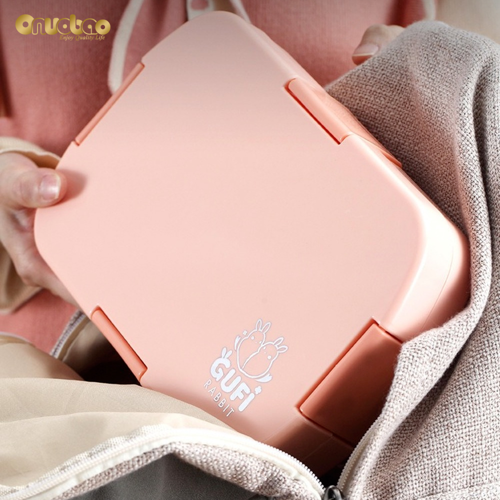 Hộp cơm Chống Tràn Họa Tiết Hoạt Hình Có Thể Hâm Nóng Trong Lò Vi Sóng Cho Bé