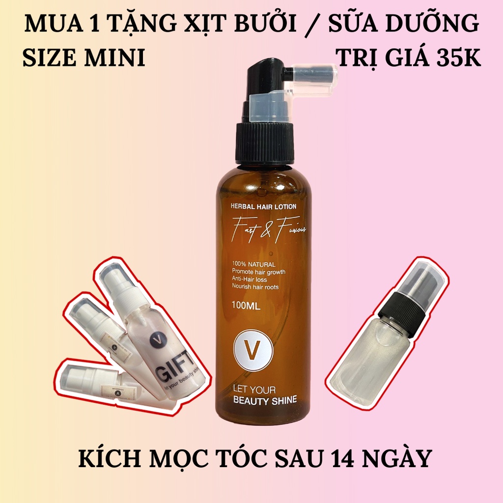 Xịt bưởi kích mọc tóc nhanh dài ngăn rụng tóc VyvyHairCare