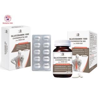 hỗ trợ xương khớp - GLUCOSAMIN 1500 - CHONDROITIN 300 plus MSM 600