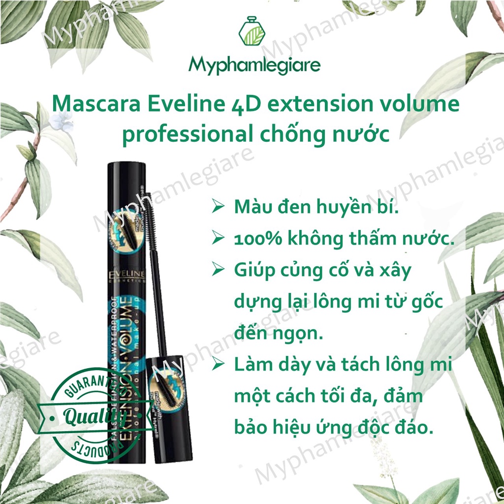 Mascara Eveline 4D  giúp dày mi, dài mi,kích thích mọc mi