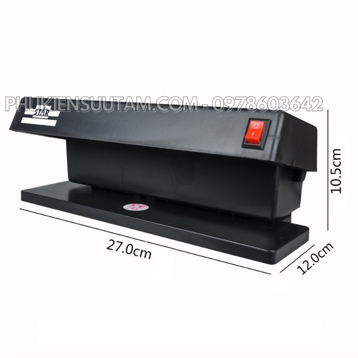 Đèn soi tiền giả để bàn 2 ống đèn UV - KH0013