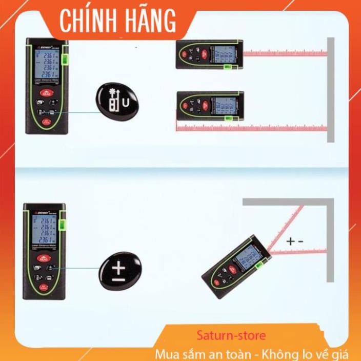 Máy đo khoảng cách, máy đo khoảng cách bằng laser Freeship Sndway 50, 60m hàng chính hãng bảo hành 12 tháng