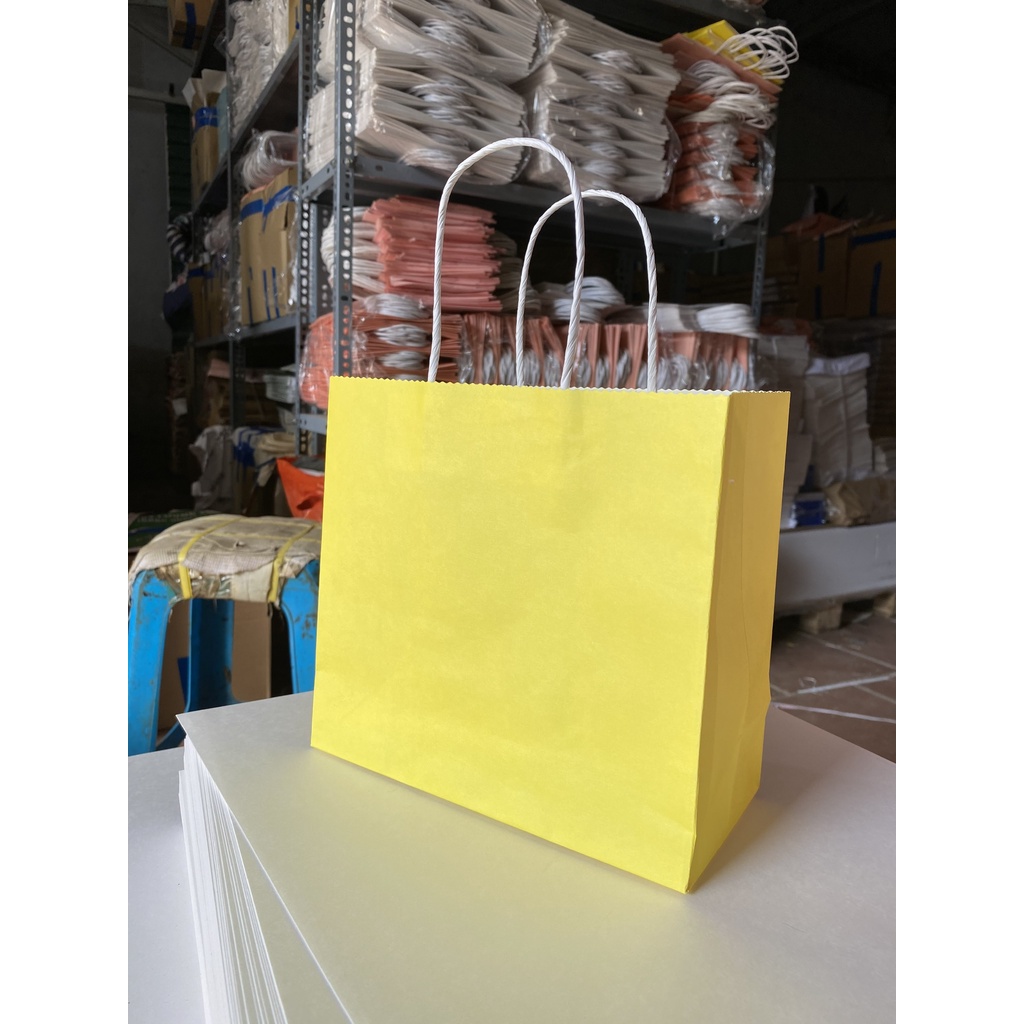 100 cái Túi giấy KRAFT JAPAN Cao x Ngang x Hông, 28 x 38 x 12 cm (set 100 cái)