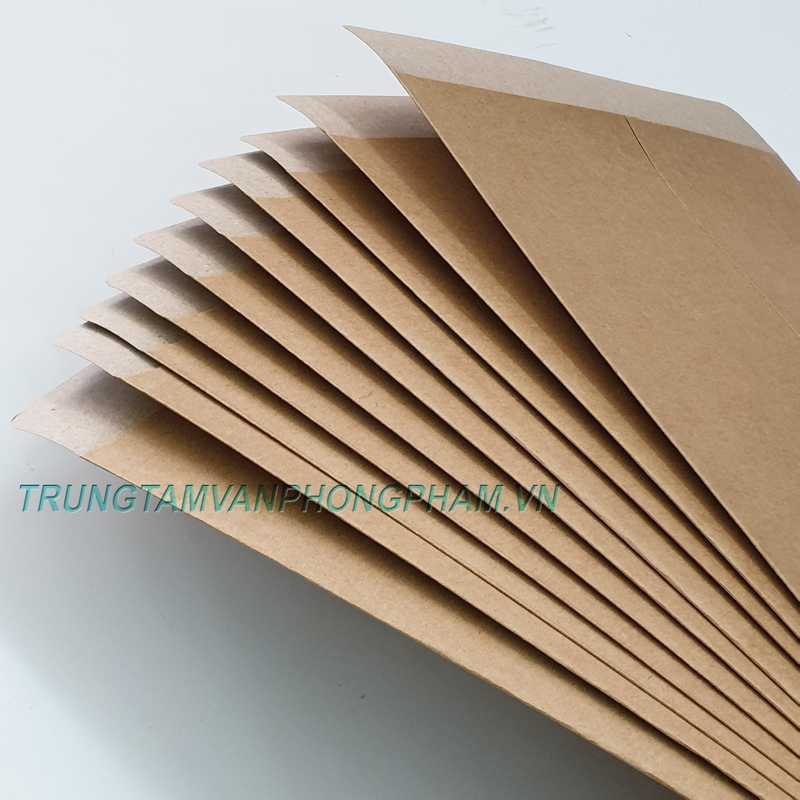 COMBO 10 CÁI Bao bì thư giấy kraft xi măng A4 không cột dây