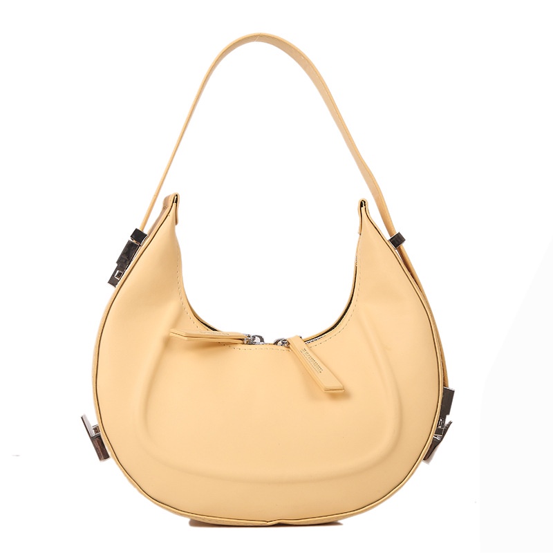 Túi Xách Kẹp Nách Hình Bán Nguyệt Thiết Kế Đơn Giản Thời Trang Cho Nữ