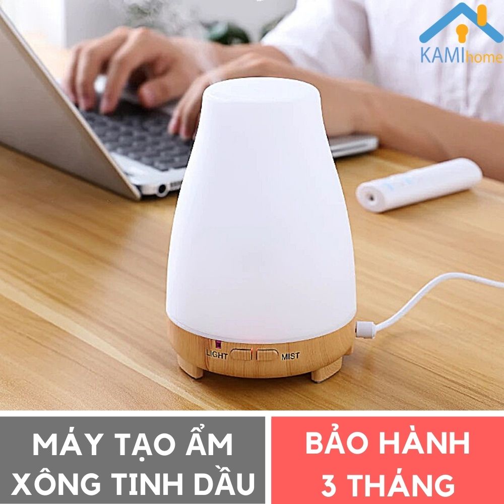 Máy phun sương tạo ẩm khuếch tán tinh dầu dung tích 200ml có đèn led đổi màu Kami17014