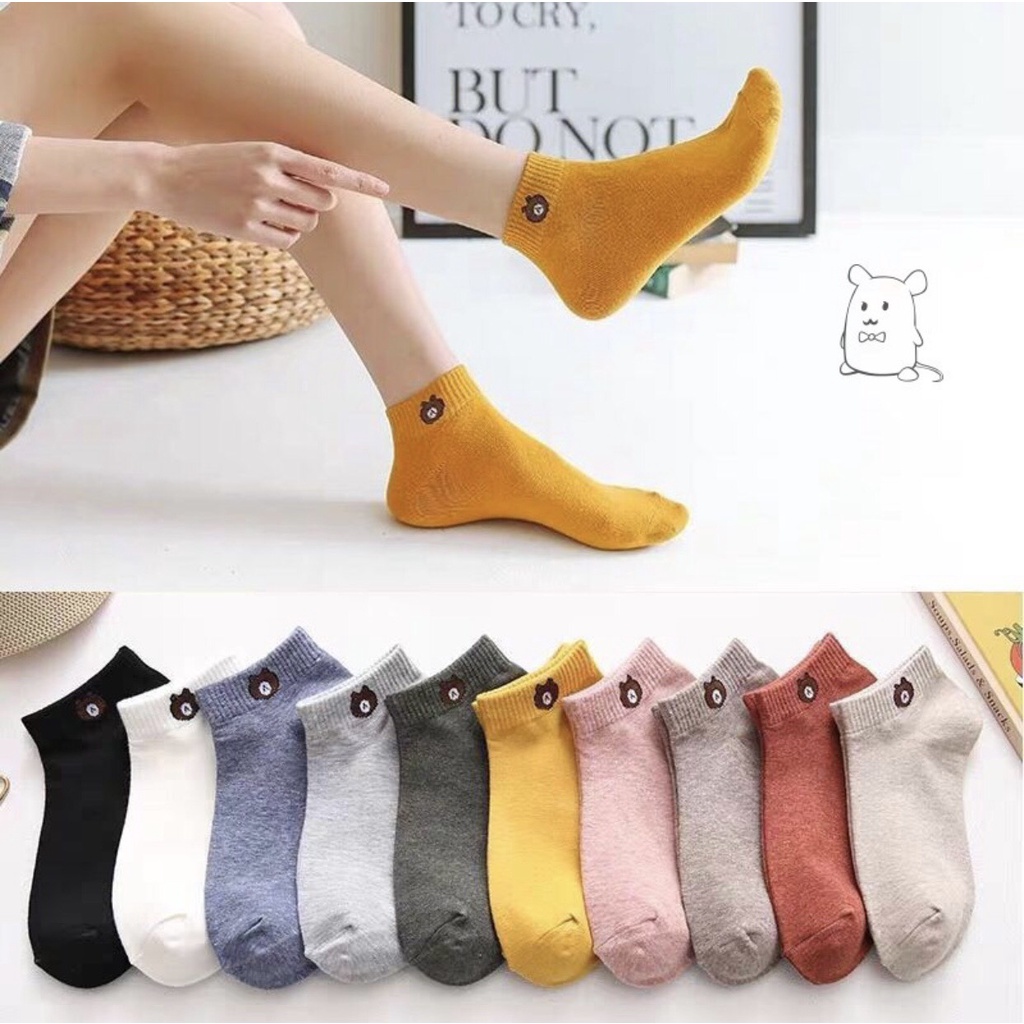Tất gấu cổ ngắn siêu cute nhiều màu !!!