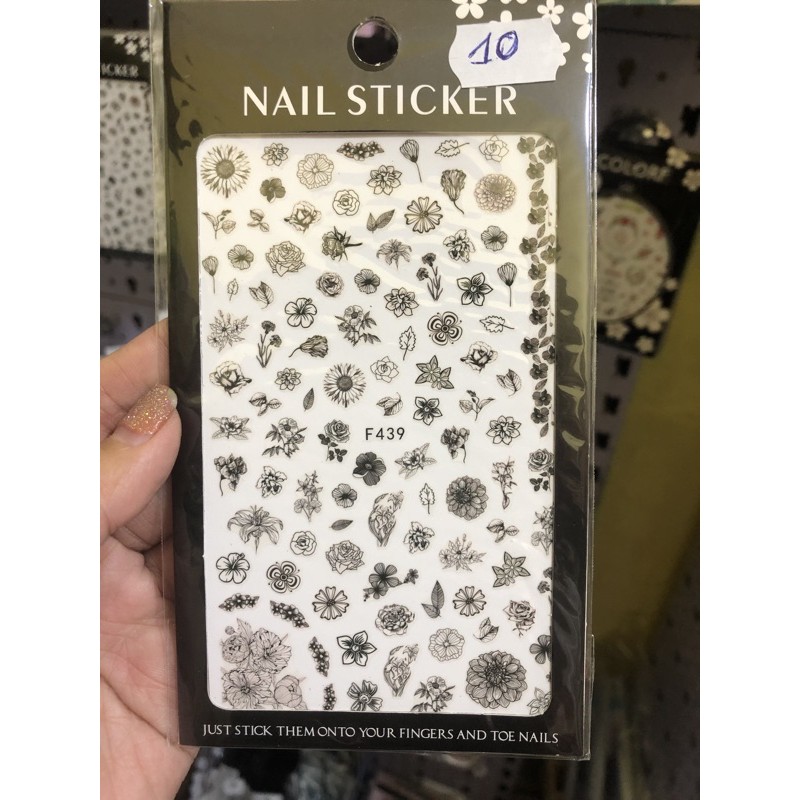 Sticker nail trang trí móng