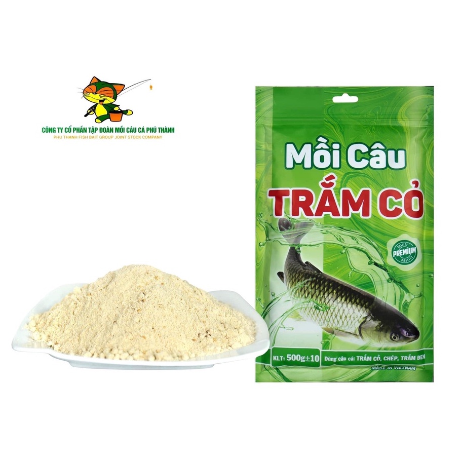 Mồi Câu Trắm Cỏ Chính Hãng Phú Thành 500g