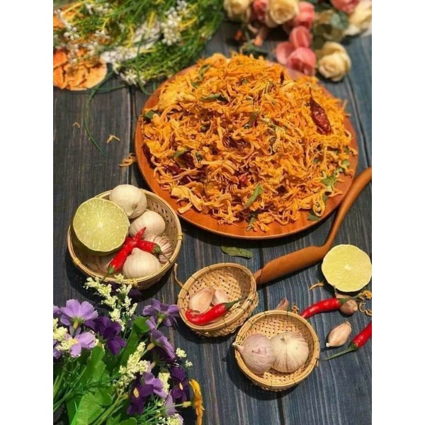 Khô gà lá chanh 300g, Đồ ăn vặt ngon | BigBuy360 - bigbuy360.vn