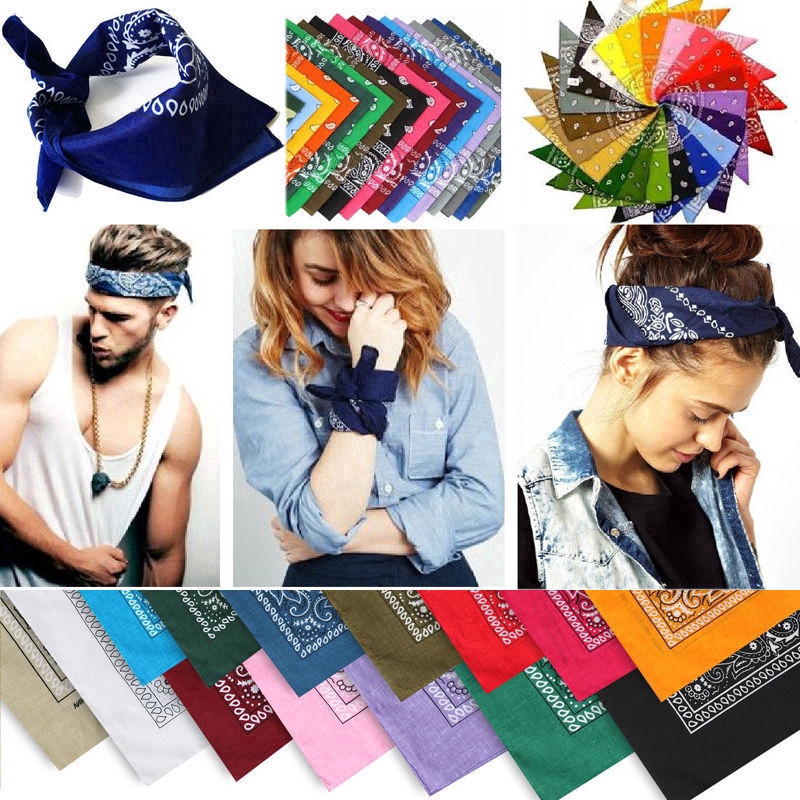 Khăn turban 100% bằng vải cotton có thể làm vòng tay/khăn tay hoa văn sang trọng