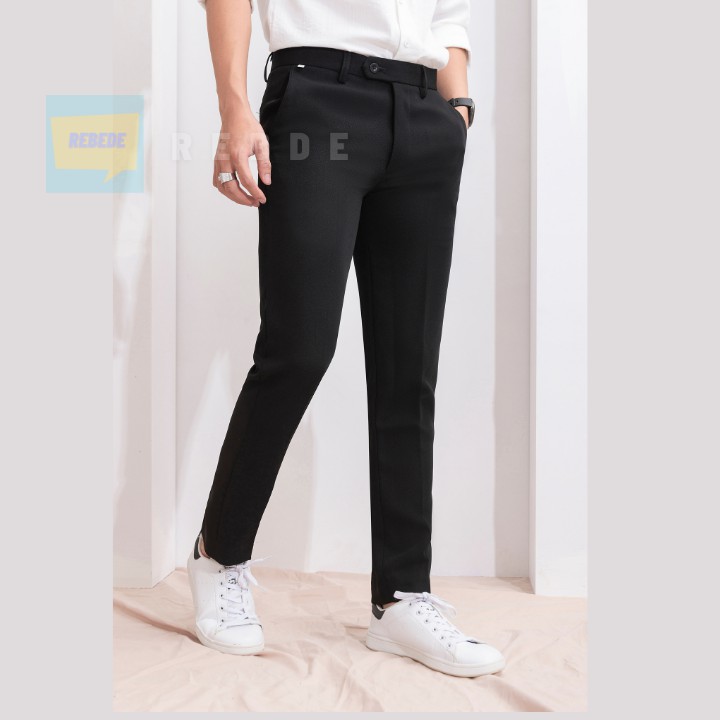 Quần tây nam thời trang ống côn vừa, vải co giãn dễ chịu (inbox để tư vấn size chuẩn hơn) | BigBuy360 - bigbuy360.vn